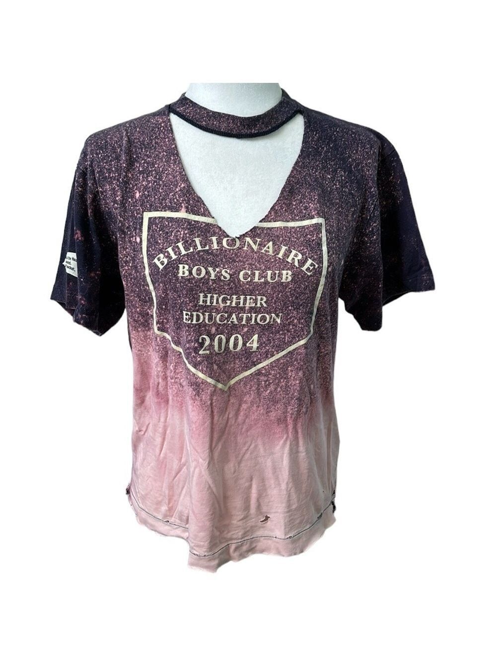 Vintage Billionaire Boys Club Higher Ed Distressed T-Shirt Size Small Unisex